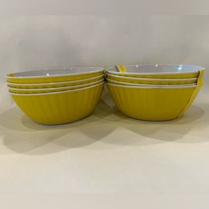 NWT ~ 8 Yellow Bowls